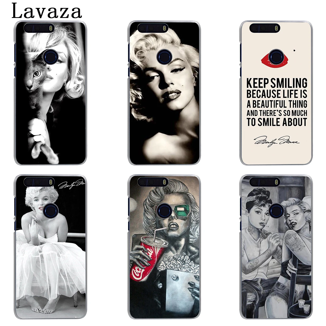 Жесткий чехол Lavaza Marilyn Monroe с кошкой для Huawei Y9 Y7 Prime 2018 2019 Honor 20 10 8 8A 8X 9X 9 Lite 7C 7X 7A Pro|monroe