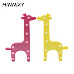 Hinnixy светодиодный 3D милый жираф ночь светло-желтый розовый детская комната украшение лампы для вечерние свадебные детская комната