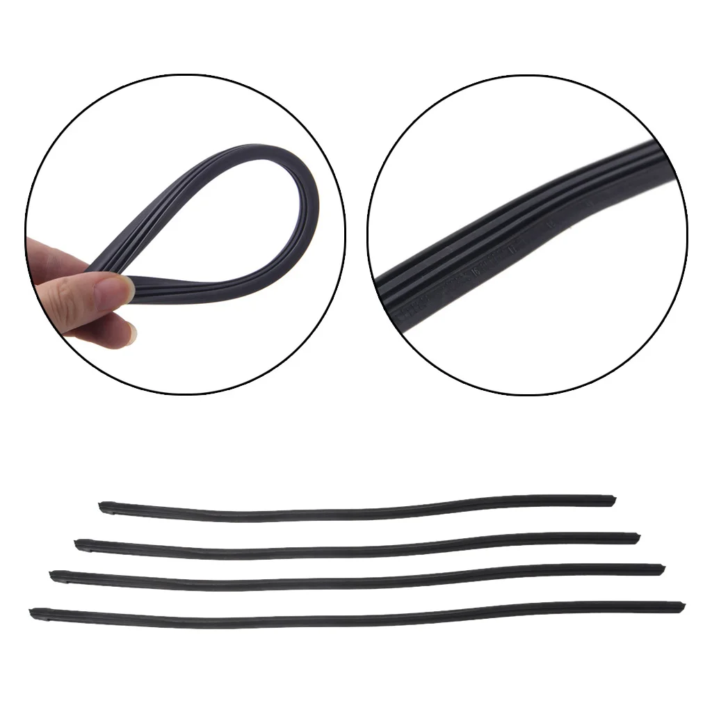 

Universal Refill Rubber 8mm Frameless Wiper Blade Replace Black Rubber 18" 22" 24" 26"