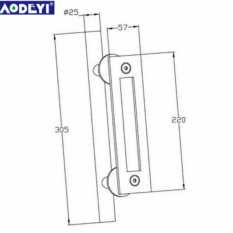 AODEYI 304 Stainless Steel Sliding Barn Door Pull