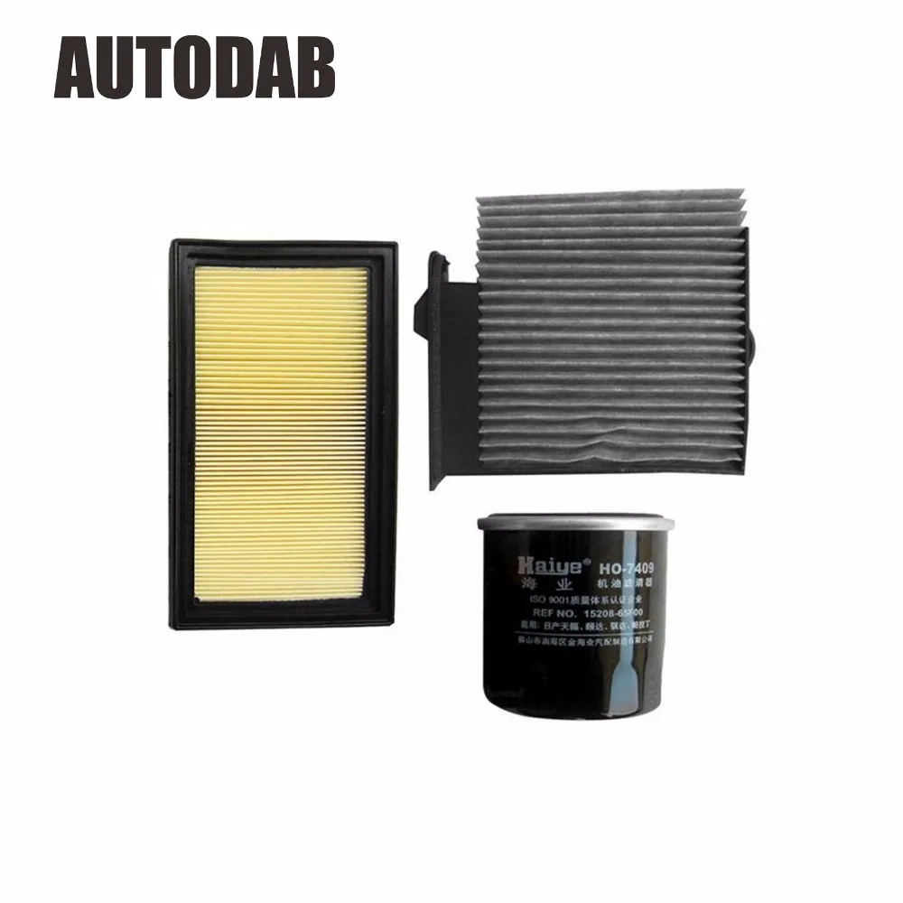 

High Quality filters for Nissan sylphy 1.6 2.0 air filter+oil filter+cabin filter