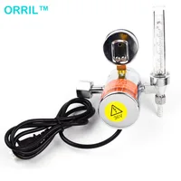AC 36V gas regulator CO2 heater flow meter for MIG welding machines Gas Pressure Regulators 2
