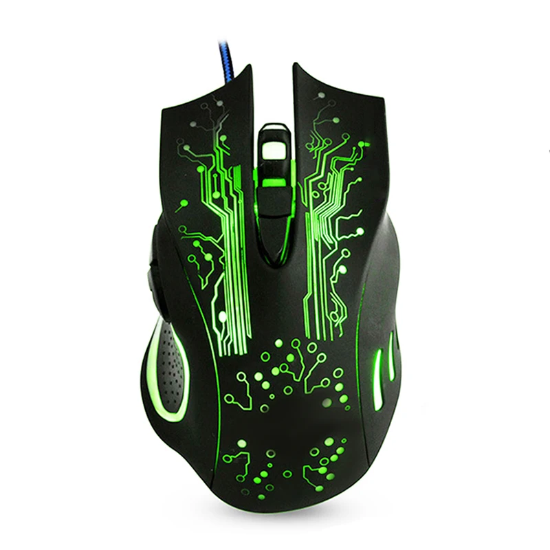 

Wired Gaming Mouse 5000DPI USB Computer Mouse Changeable LED Light Professional 6 Buttons Mouse Gamer For Drop Shipping