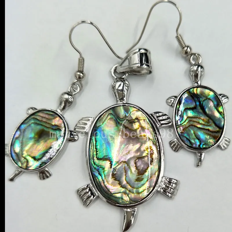 Free shipping Fashion Jewelry New Zealand Abalone Shell Turtle Dangle