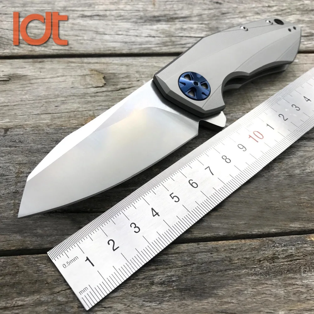 LDT 0456 Folding Blade Knives CTS 204P Blade Titanium Handle Ball
