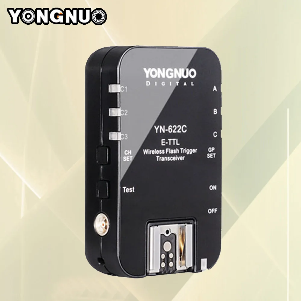 

YONGNUO YN622C HSS E-TTL Flash Trigger Transceiver For Canon Camera Compatible With YN560-TX RF-603 II RF-605,Only 1pcs Single