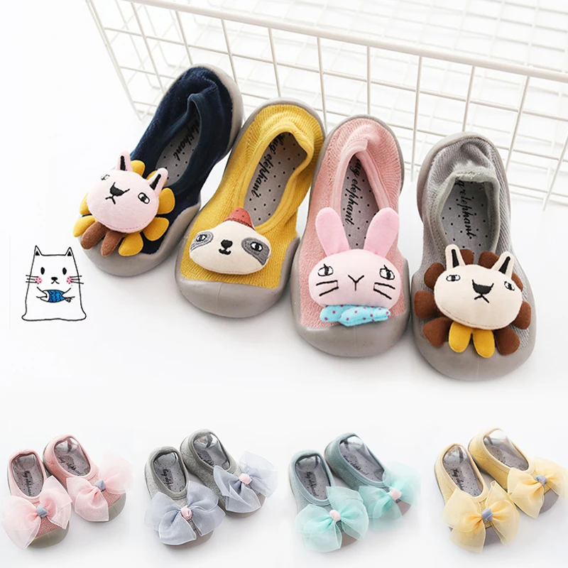 

2019 Spring and Summer New Children's Non-slip Floor Socks Baby Toddler Shoes Socks Rubber Socks Three-dimensional Doll Shape