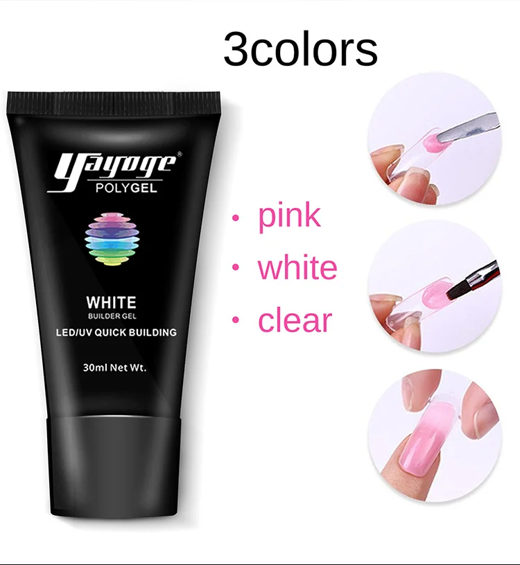 yayoge poly gel builder Gel UV Gel Varnish Nail Polish Art Quick Building For Nails Extension Hard Gel Polygel Manicure Nail Art