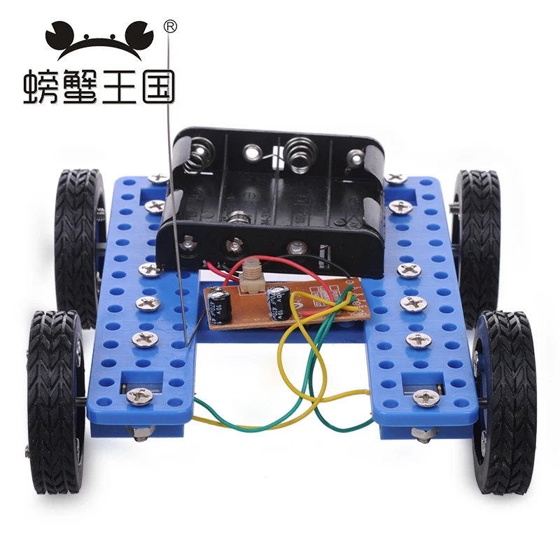 PW M036 DIY Mini RC Car with Remote controller Technology Invention Funny Puzzle Education Car Toy