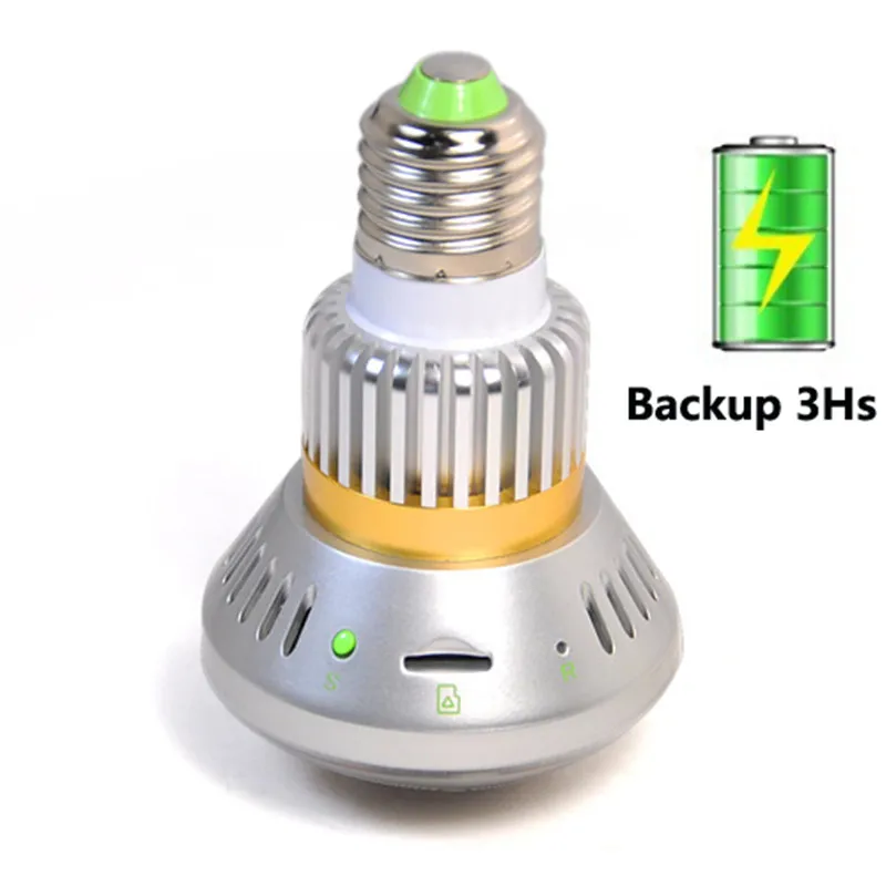 

BC-681M Bulb Mirror Face Home Security DVR CCTV Camera 1/4" CMOS IR LED Lamp Built-in Battery Support TF Card