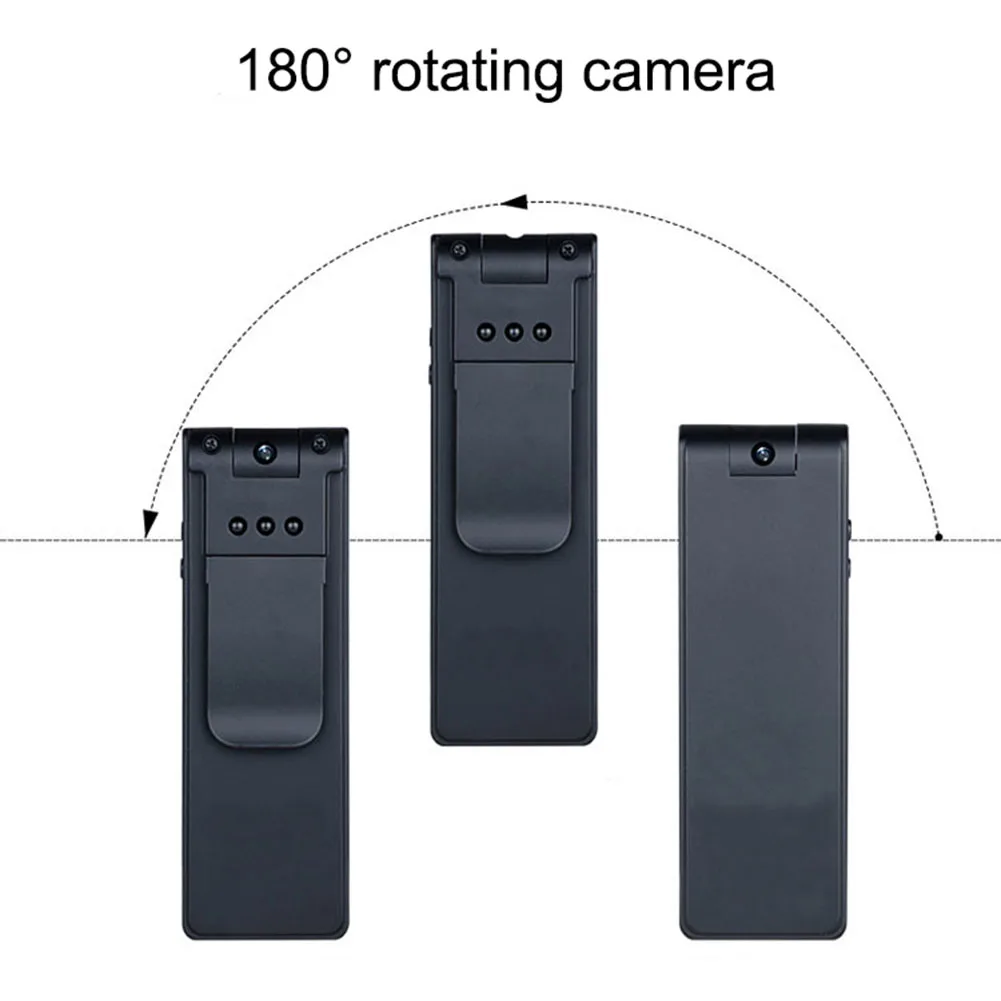 

HD 1080P Mini Camera Night Vision Back Clip Video Voice Recorder Rotatable DV Camcorder SGA998