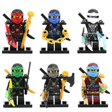 60 шт./партия Decool 0086-0091 ghost Ллойд фигурки Kai, jay, Cole Zane фигурка с оружейным строительным блоком игрушка-подарок для детей