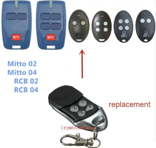 BFT Mitto 2 4, RCB02 RCB04 Replacement garage door remote control free shipping BFT Mitto 2 4, RCB02 RCB04 Replacement garage door remote control free shipping