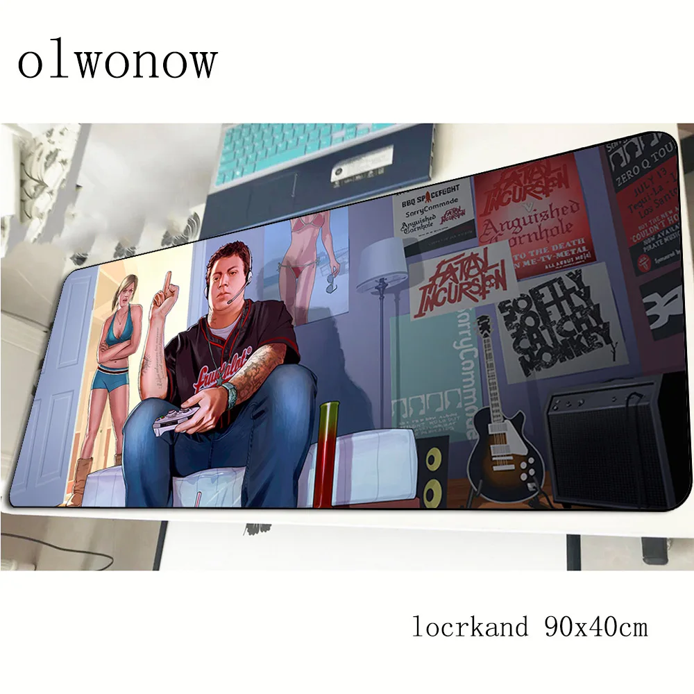 Геймерский коврик для мыши gta V эргономичный 900x400x3 мм офиса|Коврики мышей| |