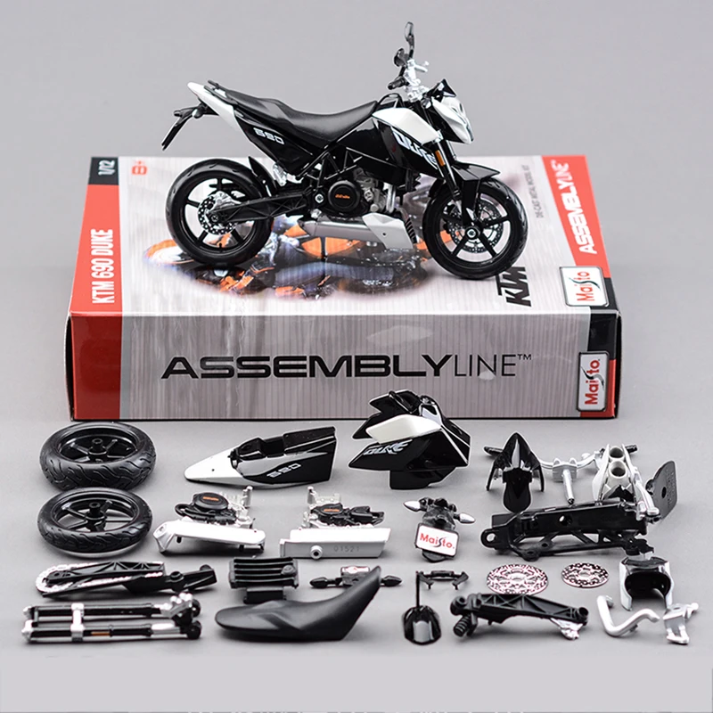 Набор моделей мотоциклов Maisto KTM 690 DUKE 3 масштаб 1:12 металлическая сборка DIY набор и