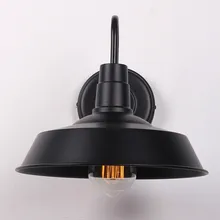 Настенная в американском стиле лампа Лофт лампа настенная лампа винтажная Балконная кованая железная настенная лампа