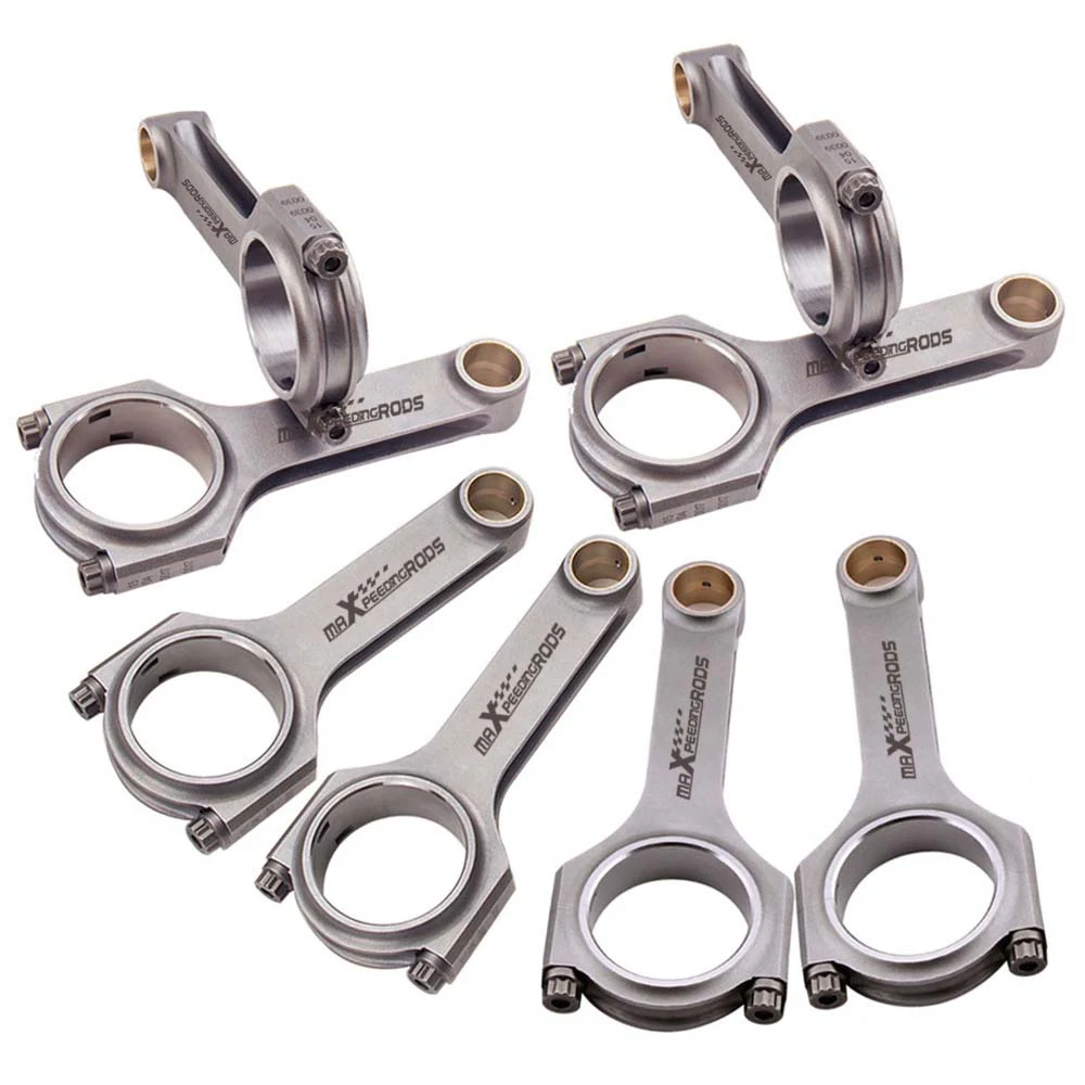 Прочный h лучевая шатун для BMW M60 B40 4.0L M62 4.4L Conrods 143 мм кованые 4340 Шатун коленчатого
