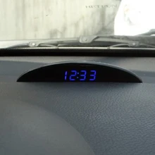 Автомобиль Электронные часы орнамент автомобильный ночник режим интерьер температура вольтметр украшения часы многофункцион