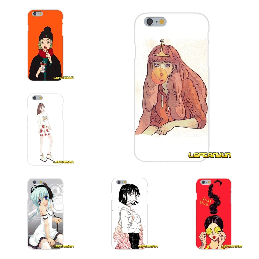 Fun cartoon funny ideas girl Slim Silicone phone Case For