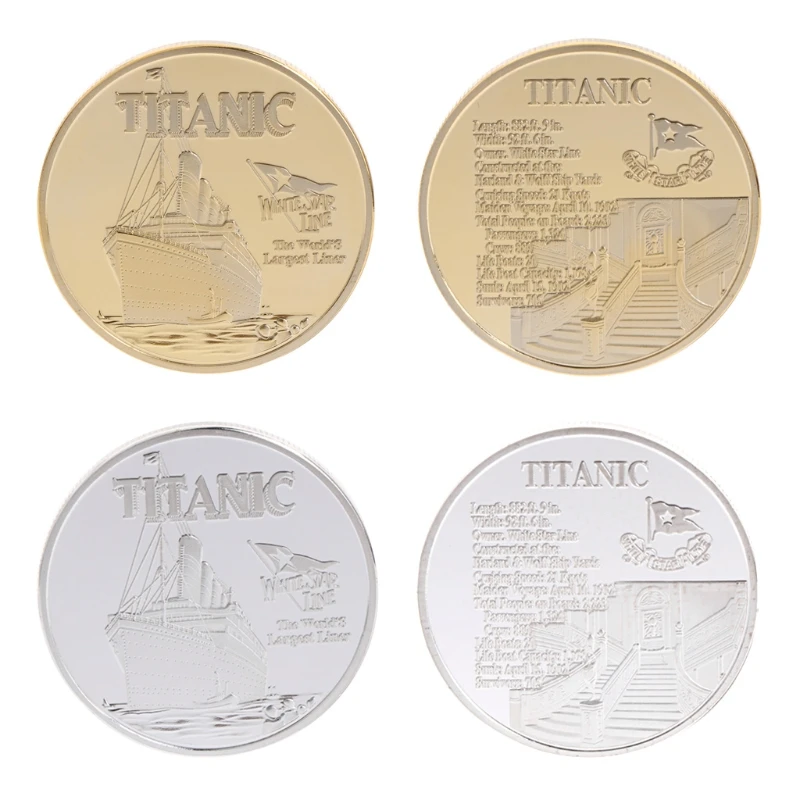 Commemorative Coin Titanic Ship Incident Collection Arts Gifts BTC Bitcoin Alloy