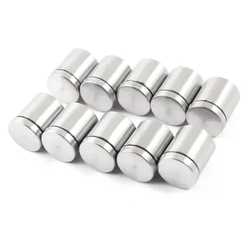 

KSOL 10 PCS 25mm x 30mm Stainless Steel Frameless Standoff Clamp for Glass