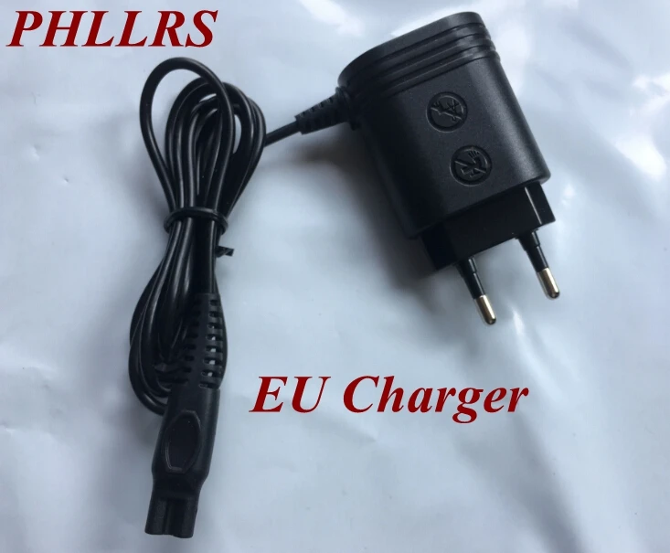 

220-240V HQ8508 shaver EU Wall Plug AC Power Adapter Charger for PHILIPS shaver adapter HQ6070,HQ6073,HQ6075,HQ6090,HQ6095,HQ6