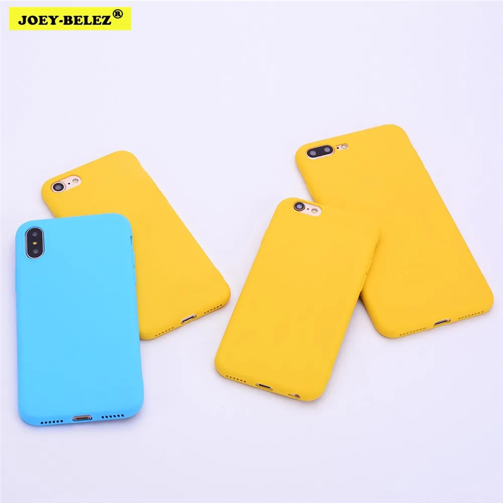 Yellow color Phone Case For iphone X Case Xs Max XR For