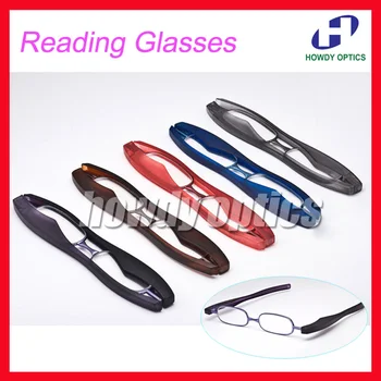 

Free Shipping BK001 10pcs/lot Rotate 360 Degrees Folding Reading Glasses Farsightedness Glasses