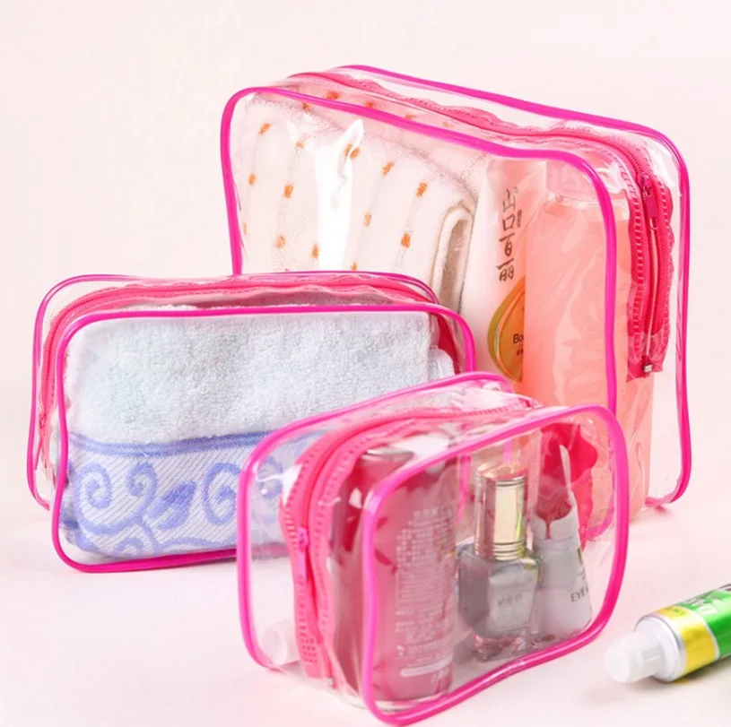 eTya Travel PVC Cosmetic Bags Women Transparent Clear Zipper Makeup Bags Organizer Bath Wash Make Up Toiletry Pouch eTya Travel PVC Cosmetic Bags Women Transparent Clear Zipper Makeup Bags Organizer Bath Wash Make Up Toiletry Pouch