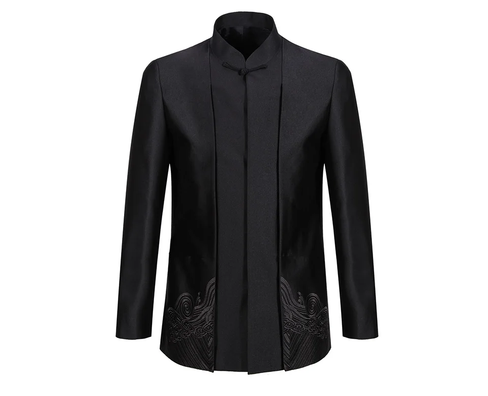 Herren Jacke Beerdigung Luxus Schwarz Mantel Seven7 Marke N80wmn