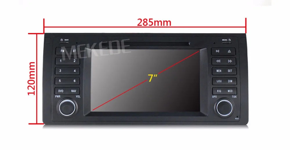 Cheap 4G lte Quad core Android 7.1 Car radio PC player for 5 Series X5 E39 E53 M5 with Radio WiFi BT Canbus support OBD2 DVR 2G RAM 10