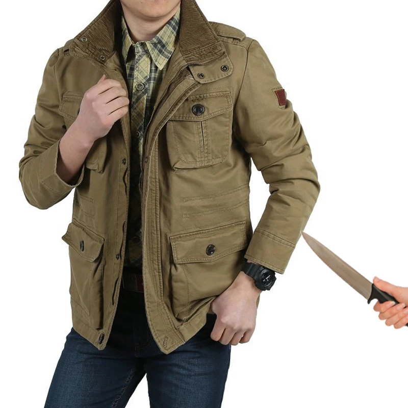 

Self Defense Security Anti-cut men jacket Anti-Stab outwear Civil use Stealth Defense Police Personal Tactics Clothes plus size