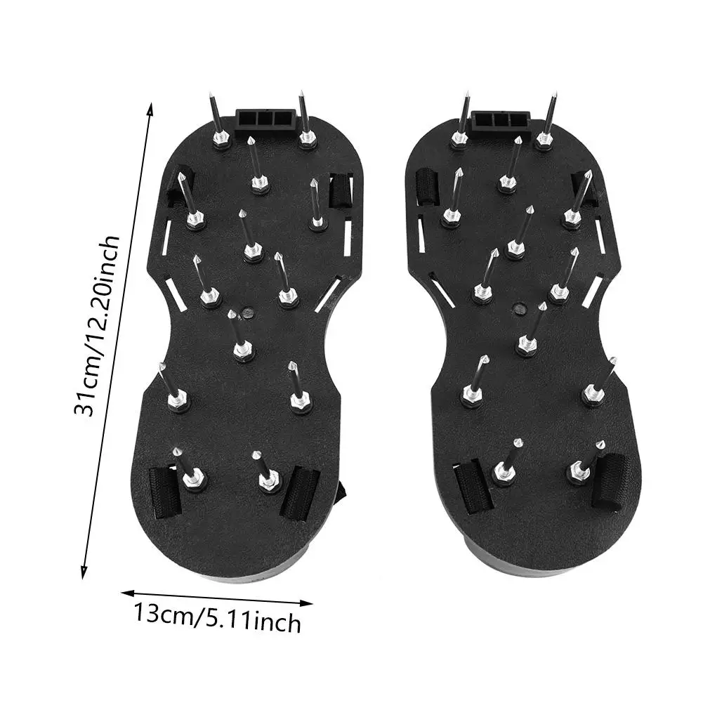 1 пара садовый двор трава теплица культиватор скарификация Газон Аэратор Agricultura гвоздь средство для туфель черный