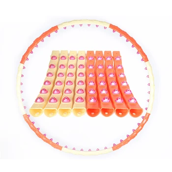 

Detachable 8 Sections Magnetic Sport Hoops Massage Loops Gymnastics Ring Hard Tube Circle Women Reduce Weight Fitness Equipment