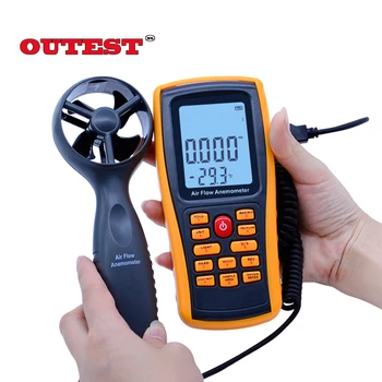 

GM8902 Air Anemometer handheld LCD Digital 45m/s Wind Speed Meter air flow anemometer USB interface connected to computer