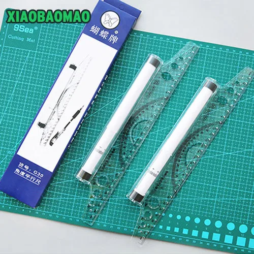 Multifunctional parallel ruler 30cm professional angle ruler drawing