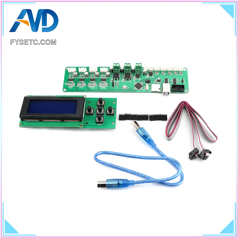 2004LCD + Melzi 2 0 1284P 3D печатная плата IC ATMEGA1284P аксессуары для Tronxy принтер управления DIY