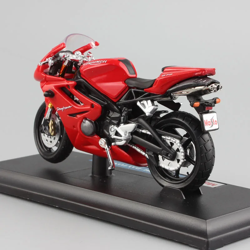 Maisto 1:18 mini TRIUMPH DAYTONA 675 triples moto bike Модель Масштаб moto rcycle литые игрушечные машинки в подарок миниатюрные свободные колеса