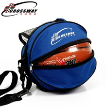 Saco de bola basquete universal esporte futebol voleibol mochila bolsa forma redonda ajustável alça ombro sacos armazenamento(China)
