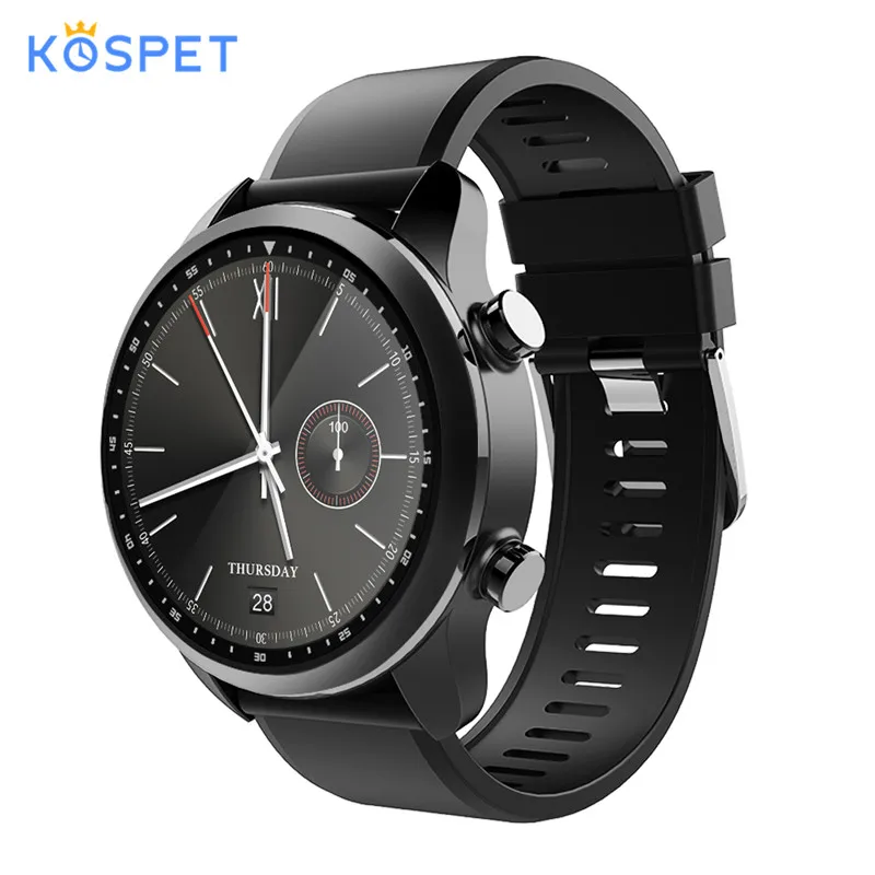 

Kospet Brave 4G SmartWatch Android MTK737 2GB+16GB Heart Rate Monitor WiFi GPS Smart Watch for HUAWEI watch 2 PK KW88 Q1 pro