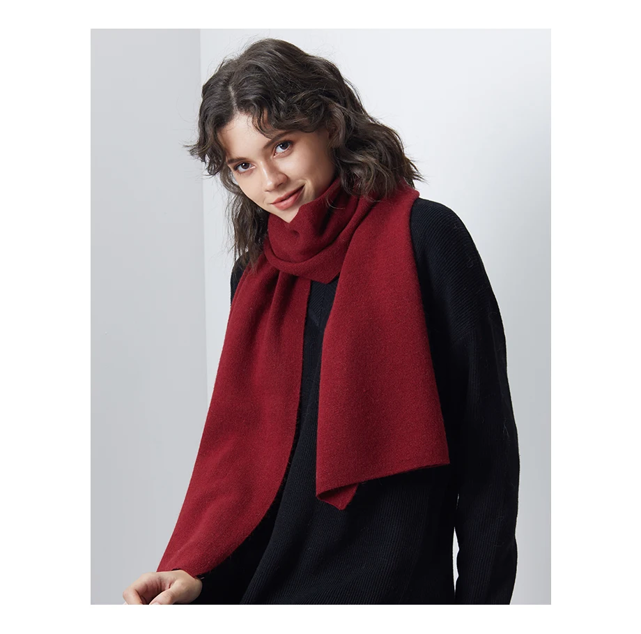 Women Scarf Wool Knitting Warm Scarves Winter Long Shawl Cashmere Autumn 2018 New Brand Solid Thicken Shawl Cachecol For Female (6)