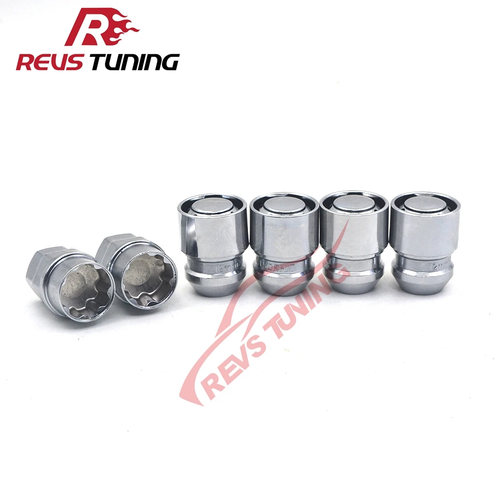 

M12 x 1.5 Security Anti-Theft Steel Car Wheel Rim Locking Lug Nuts With 2Keys