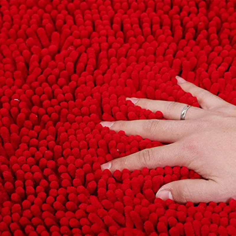 1Pcs Fashion Half Round Shag Microfiber Chenille Non-Slip Floor Mat Bedroom Kitchen Area Rug Carpet Washable Absorbent Bath Mat 1Pcs Fashion Half Round Shag Microfiber Chenille Non-Slip Floor Mat Bedroom Kitchen Area Rug Carpet Washable Absorbent Bath Mat