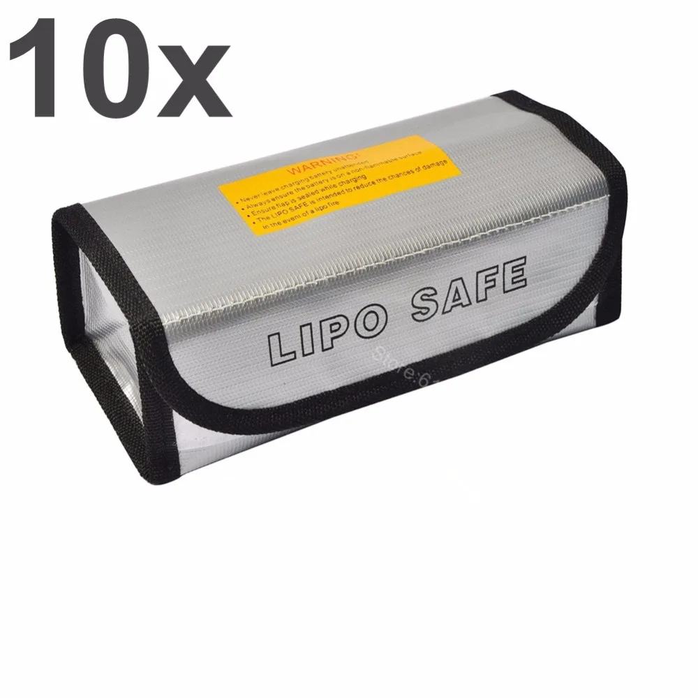 10 шт. RC Lipo батарея безопасная сумка огнеупорный взрывозащищенный защитный мешок