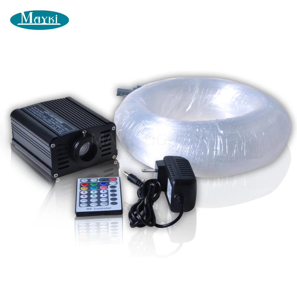 Maykit Silent Running 16W RGB LED Projector Living Room Light Modern 200pcs 0.75mm 2m Optical Fiber 28 Keys Remote Controller | Освещение