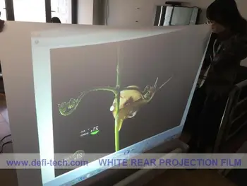 

DfLabs 1.524M*8M White film delivery cost Rear projection foil/film for 3D holo display,meeting