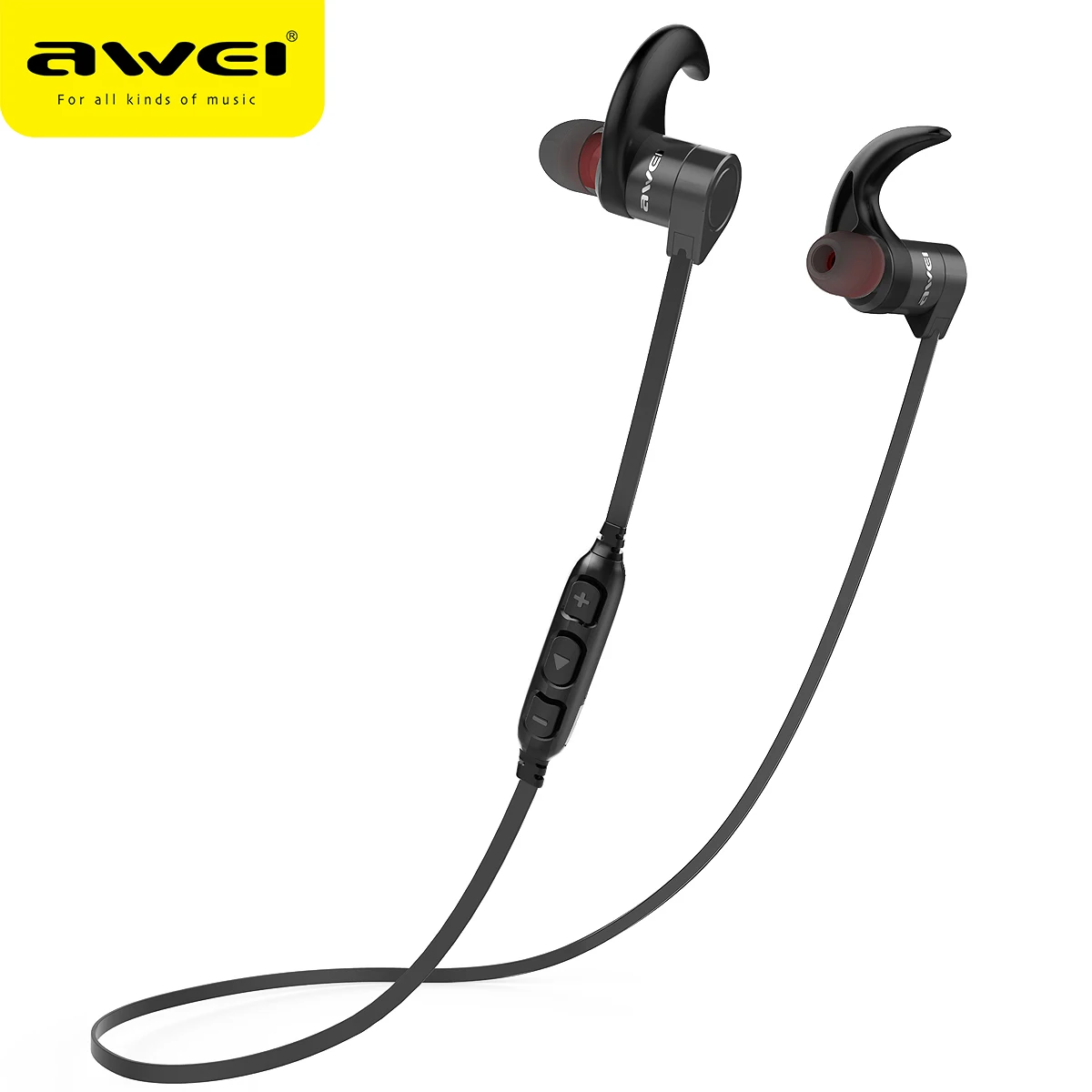 

Awei AK3 Wireless Headphone Bluetooth Earphone Megnetic Headphones 10h Headset Stereo Hi-Fi Sound With Mic For Phone and Music