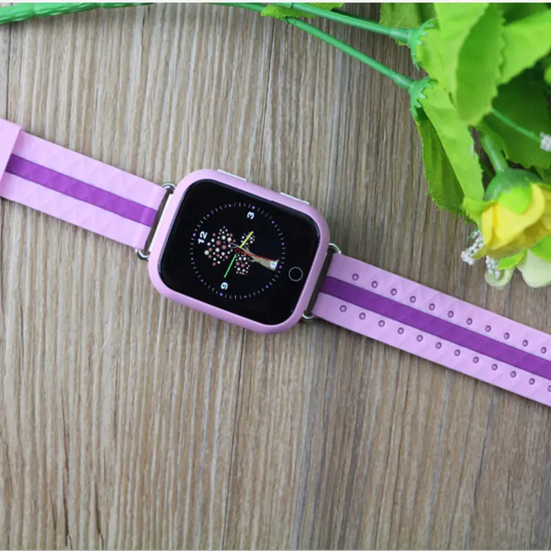 Q100 Детские умные часы gps Wi-Fi позиционирование SOS трекер детский безопасный монитор Детские умные часы PK Q90 Q50 Q760 - Цвет: Розовый