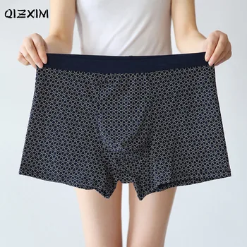 

6XL Large Size Panties Men Boxers Fatter Underwear Fat Male Boy Shorts Full Cotton Underwear for 100KG Man Strecth Breathable