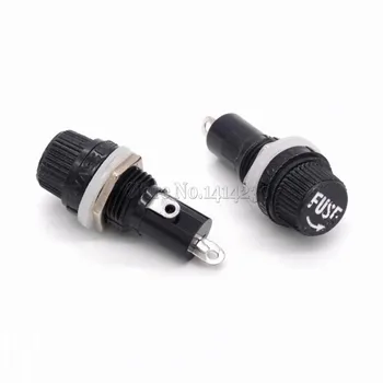 

20Pcs Knob Type Fuse Holders 5X20mm Tube Socket For 5*20 Insurance Panel Mount Fuse Holder